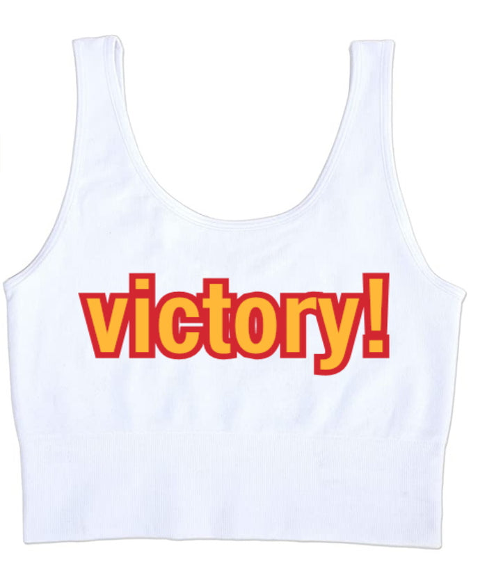 Victory! Seamless Tank Crop Top (Available in 2 Colors)
