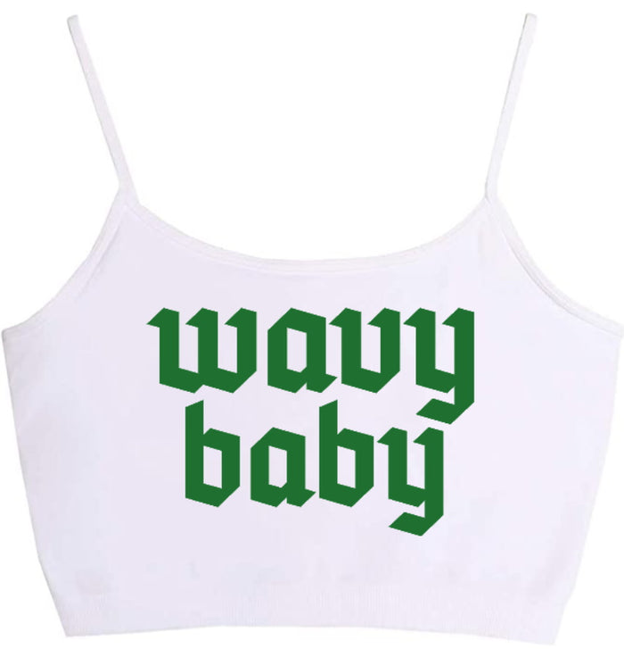 Wavy Baby Seamless Crop Top (Available in 2 Colors)