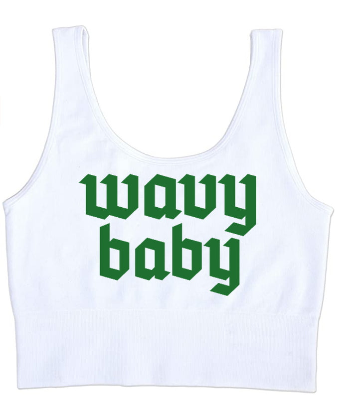Wavy Baby Seamless Ribbed Tank Crop Top (Available in 2 Colors)