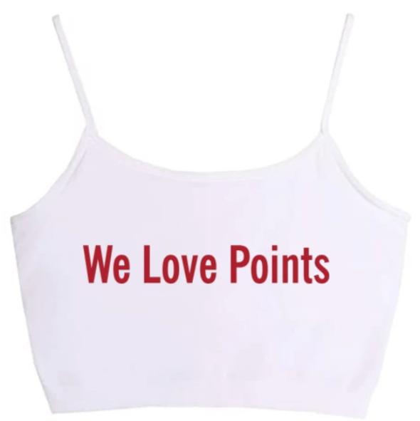 We Love Points Glitter Seamless Crop Top