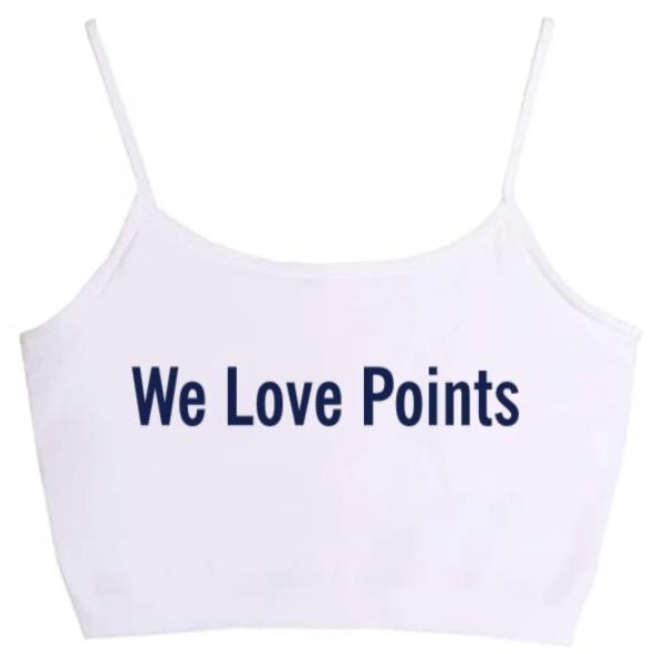 We Love Points Glitter Seamless Crop Top