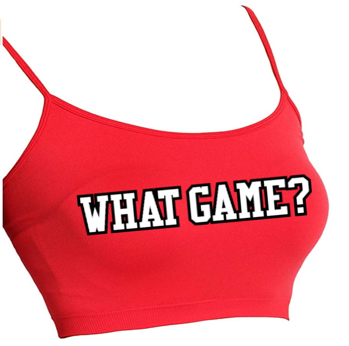 What Game? Seamless Crop Top