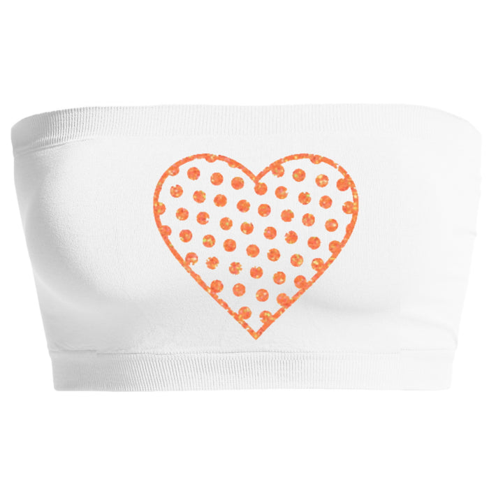 Glitter Fluorescent I Heart Game Day Seamless Bandeau (Available in 4 Colors)