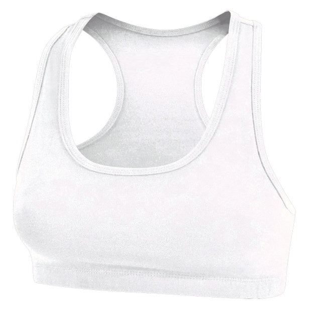 Custom Single Color Text Racerback Sports Bra (Available in 2 Colors)