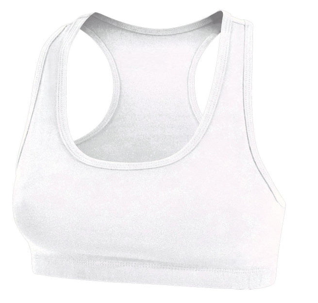 Custom Double Color Text Racerback Sports Bra (Available in 2 Colors)