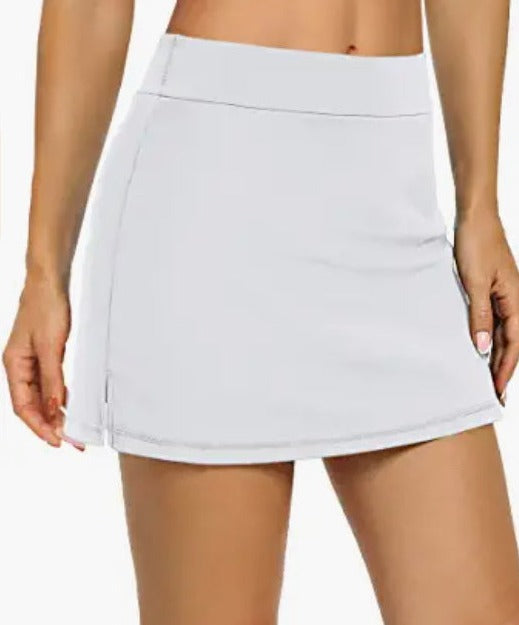 White Cheer Skirt w/ Built In Shorts