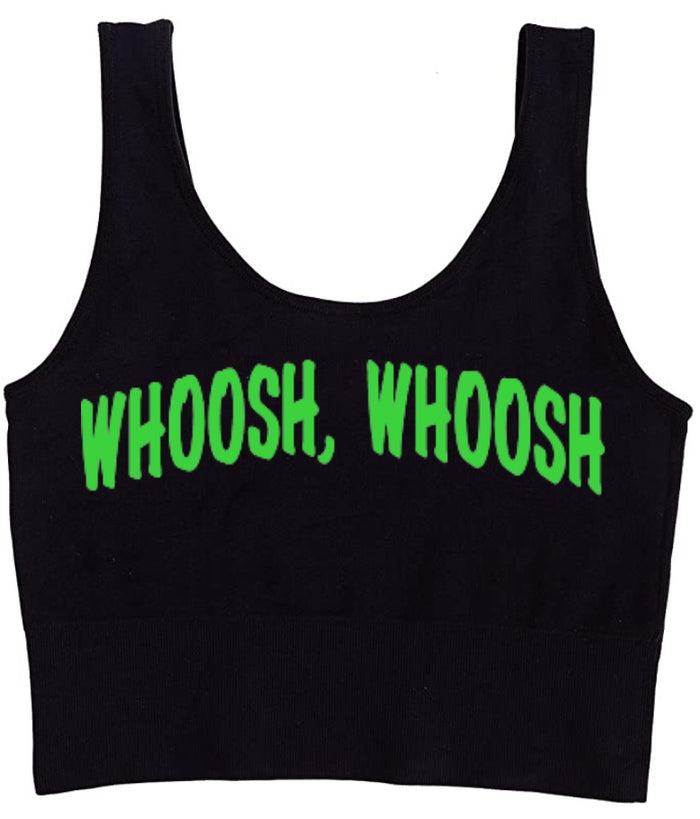 Whoosh, Whoosh Neon Seamless Tank Crop Top (Available in 2 Colors)