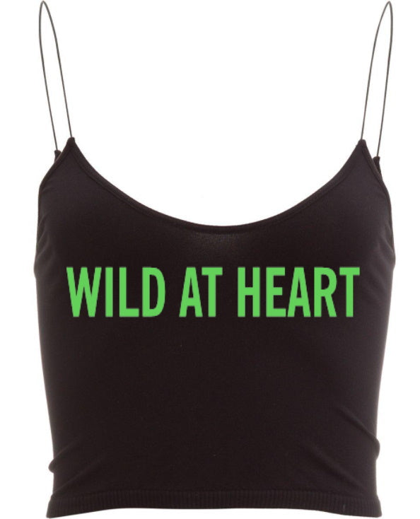 Wild At Heart Seamless Skinny Strap Crop Top (Available in 2 Colors)