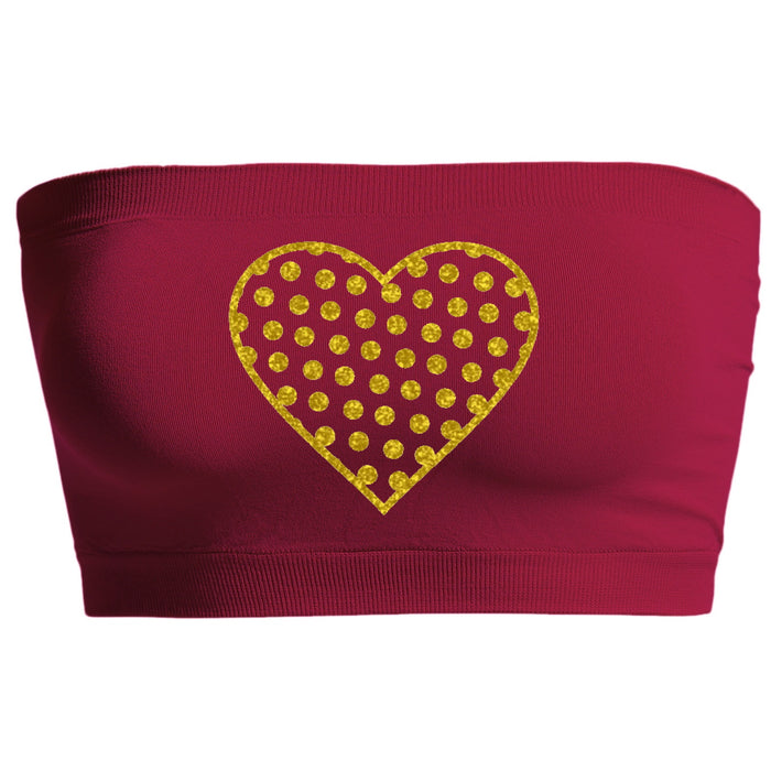 Heart of Gold Glitter Seamless Bandeau (Available in 3 Colors)