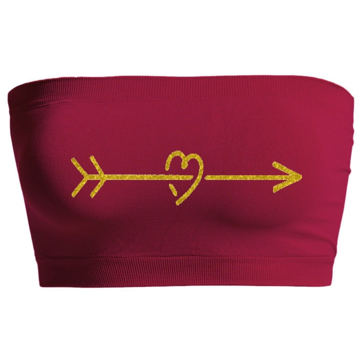 Hearts and Arrows Glitter Seamless Bandeau (Available in 3 Colors)