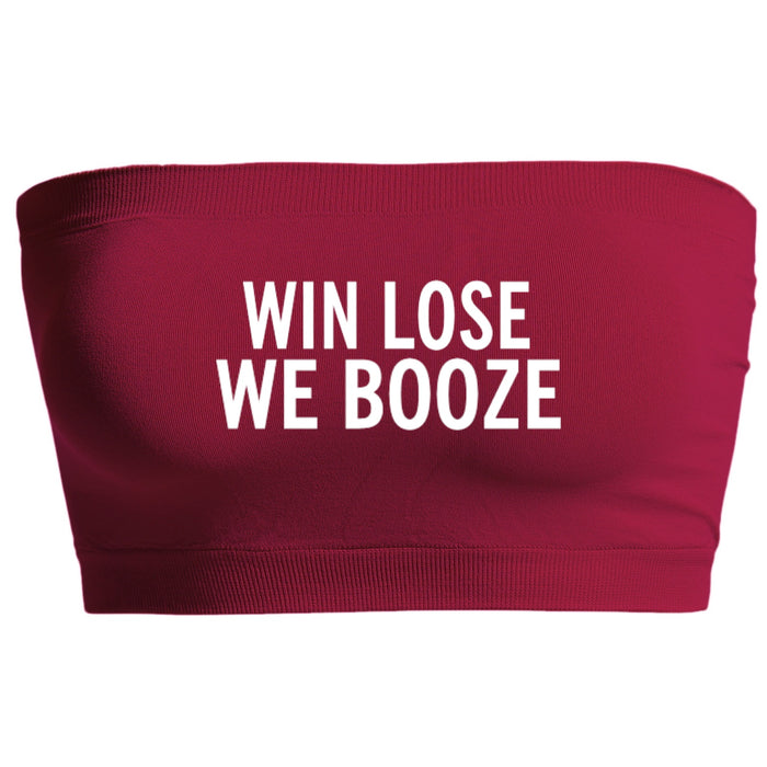 Win Lose We Booze Seamless Bandeau