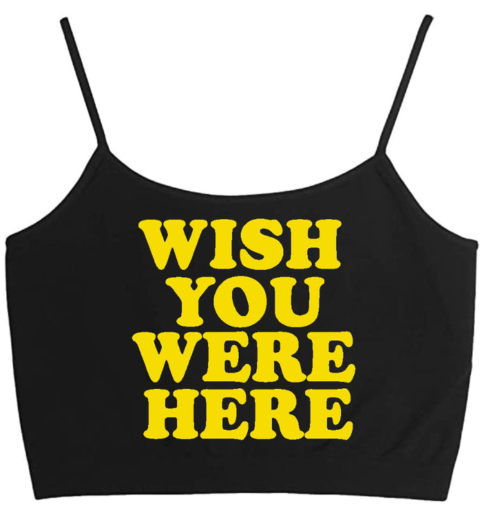 Wish You Were Here Seamless Crop Top (Available in 2 Colors)