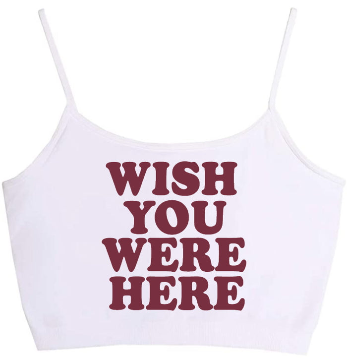 Wish You Were Here Seamless Crop Top (Available in 2 Colors)