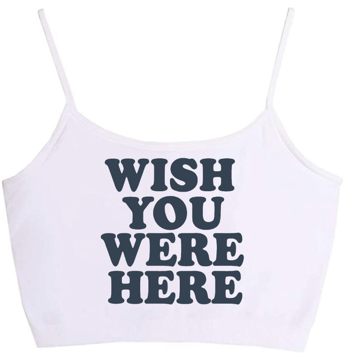 Wish You Were Here Seamless Crop Top (Available in 2 Colors)