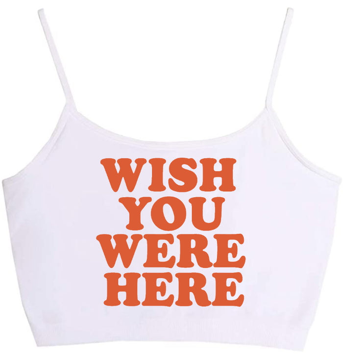 Wish You Were Here Seamless Crop Top (Available in 2 Colors)