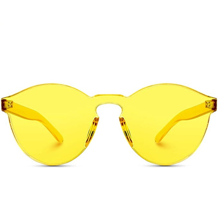 Yellow Frameless Candy Colored Glasses