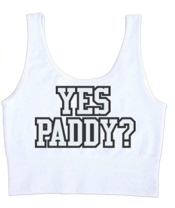 Yes Paddy? Seamless Tank Crop Top